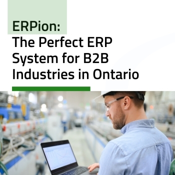 ERPion: The Perfect ERP System for B2B Industries in Ontario